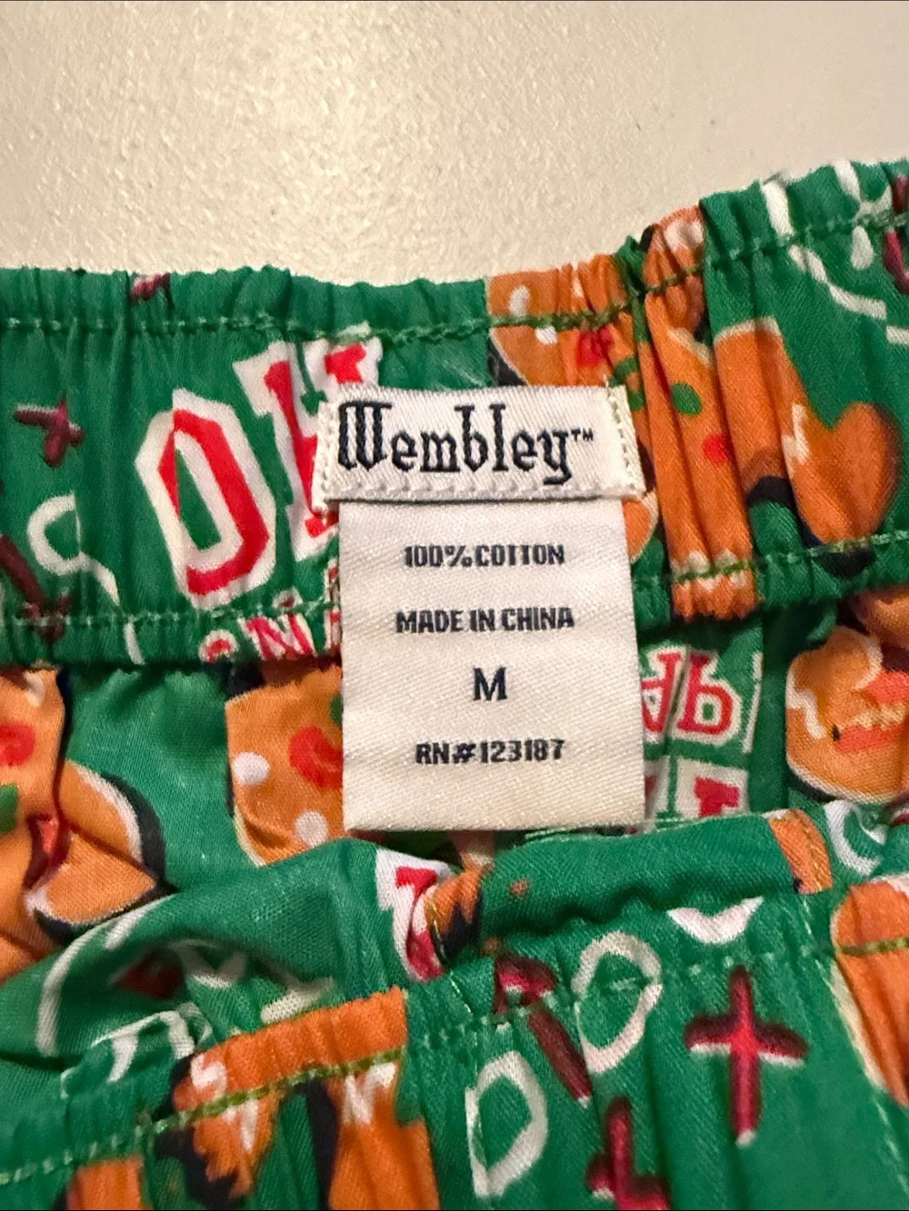 Wembley Green Gingerbread 'Oh Snap!' Boxers